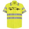Men's High Visibility Safety Short Sleeve Work Shirt Thumbnail