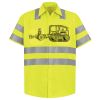 Men's High Visibility Safety Short Sleeve Work Shirt Thumbnail