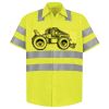Men's High Visibility Safety Short Sleeve Work Shirt Thumbnail