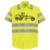 Men's High Visibility Safety Short Sleeve Work Shirt Thumbnail