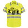 Men's High Visibility Safety Short Sleeve Work Shirt Thumbnail