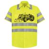 Men's High Visibility Safety Short Sleeve Work Shirt Thumbnail