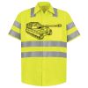 Men's High Visibility Safety Short Sleeve Work Shirt Thumbnail