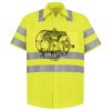 Men's High Visibility Safety Short Sleeve Work Shirt Thumbnail