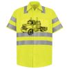 Men's High Visibility Safety Short Sleeve Work Shirt Thumbnail