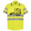 Men's High Visibility Safety Short Sleeve Work Shirt Thumbnail