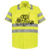 Men's High Visibility Safety Short Sleeve Work Shirt Thumbnail