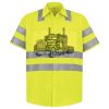 Men's High Visibility Safety Short Sleeve Work Shirt Thumbnail