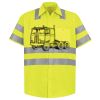 Men's High Visibility Safety Short Sleeve Work Shirt Thumbnail