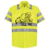Men's High Visibility Safety Short Sleeve Work Shirt Thumbnail