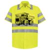 Men's High Visibility Safety Short Sleeve Work Shirt Thumbnail
