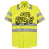 Men's High Visibility Safety Short Sleeve Work Shirt Thumbnail