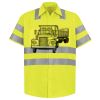 Men's High Visibility Safety Short Sleeve Work Shirt Thumbnail