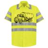 Men's High Visibility Safety Short Sleeve Work Shirt Thumbnail