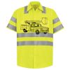 Men's High Visibility Safety Short Sleeve Work Shirt Thumbnail