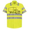 Men's High Visibility Safety Short Sleeve Work Shirt Thumbnail