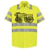 Men's High Visibility Safety Short Sleeve Work Shirt Thumbnail