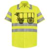 Men's High Visibility Safety Short Sleeve Work Shirt Thumbnail