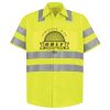 Men's High Visibility Safety Short Sleeve Work Shirt Thumbnail