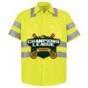 Men's High Visibility Safety Short Sleeve Work Shirt Thumbnail