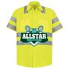 Men's High Visibility Safety Short Sleeve Work Shirt Thumbnail