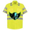 Men's High Visibility Safety Short Sleeve Work Shirt Thumbnail