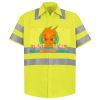 Men's High Visibility Safety Short Sleeve Work Shirt Thumbnail