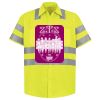 Men's High Visibility Safety Short Sleeve Work Shirt Thumbnail