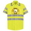 Men's High Visibility Safety Short Sleeve Work Shirt Thumbnail
