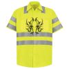 Men's High Visibility Safety Short Sleeve Work Shirt Thumbnail