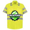 Men's High Visibility Safety Short Sleeve Work Shirt Thumbnail