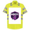 Men's High Visibility Safety Short Sleeve Work Shirt Thumbnail