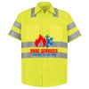 Men's High Visibility Safety Short Sleeve Work Shirt Thumbnail