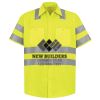 Men's High Visibility Safety Short Sleeve Work Shirt Thumbnail