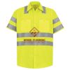 Men's High Visibility Safety Short Sleeve Work Shirt Thumbnail