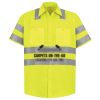 Men's High Visibility Safety Short Sleeve Work Shirt Thumbnail