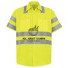 Men's High Visibility Safety Short Sleeve Work Shirt Thumbnail