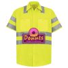 Men's High Visibility Safety Short Sleeve Work Shirt Thumbnail