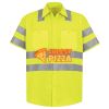 Men's High Visibility Safety Short Sleeve Work Shirt Thumbnail