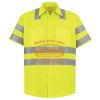 Men's High Visibility Safety Short Sleeve Work Shirt Thumbnail