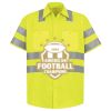 Men's High Visibility Safety Short Sleeve Work Shirt Thumbnail