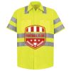 Men's High Visibility Safety Short Sleeve Work Shirt Thumbnail