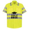 Men's High Visibility Safety Short Sleeve Work Shirt Thumbnail