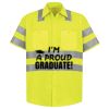 Men's High Visibility Safety Short Sleeve Work Shirt Thumbnail