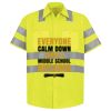 Men's High Visibility Safety Short Sleeve Work Shirt Thumbnail