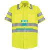 Men's High Visibility Safety Short Sleeve Work Shirt Thumbnail