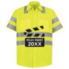 Men's High Visibility Safety Short Sleeve Work Shirt Thumbnail