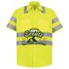 Men's High Visibility Safety Short Sleeve Work Shirt Thumbnail