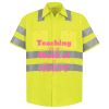 Men's High Visibility Safety Short Sleeve Work Shirt Thumbnail