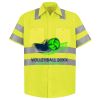 Men's High Visibility Safety Short Sleeve Work Shirt Thumbnail